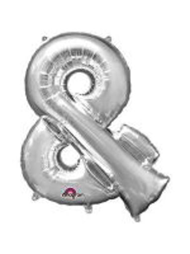 Picture of SILVER SYMBOL & FOIL BALLOON 34